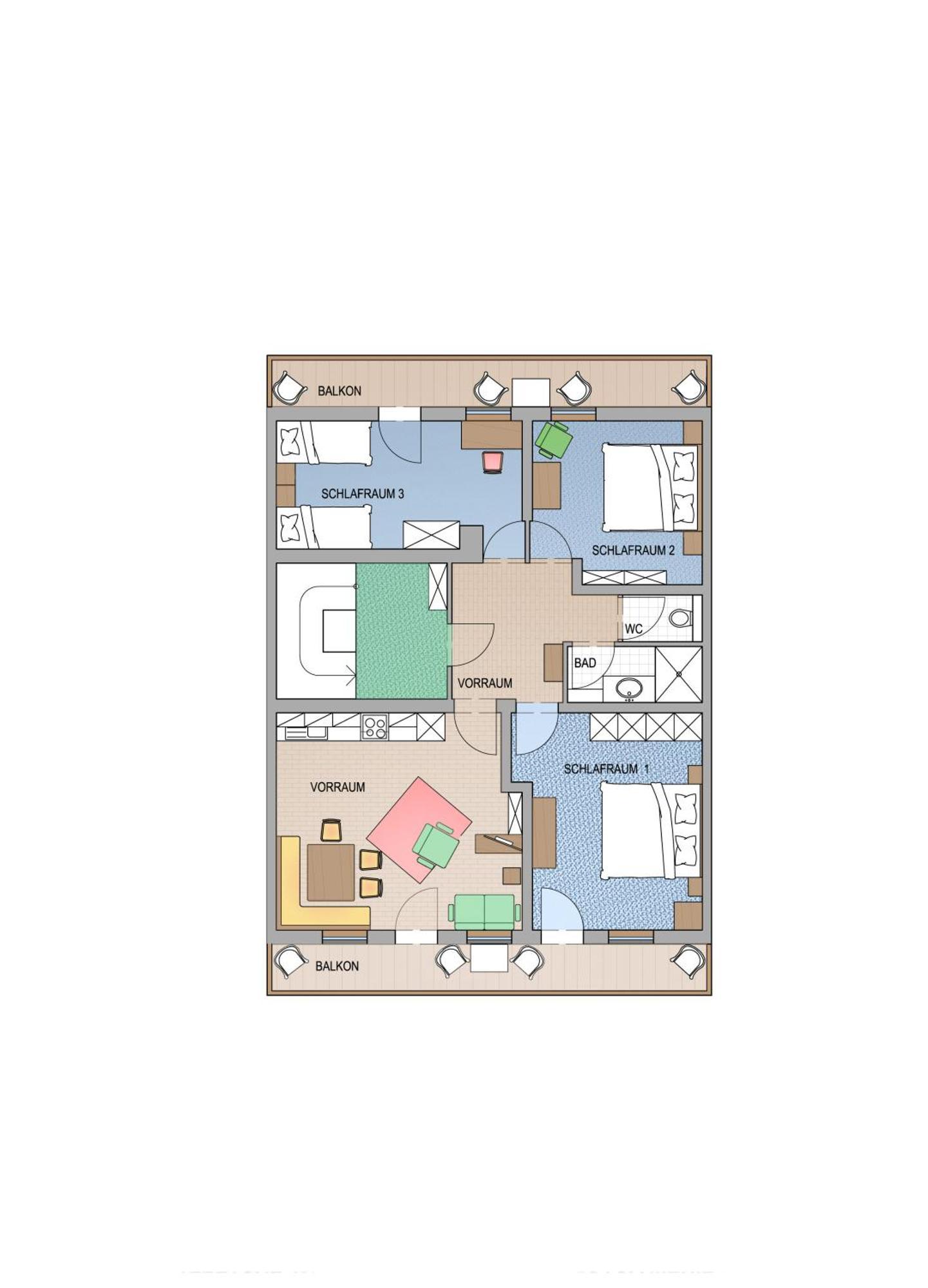 Appartement Scheibling Sankt Wolfgang im Salzkammergut Ruang foto